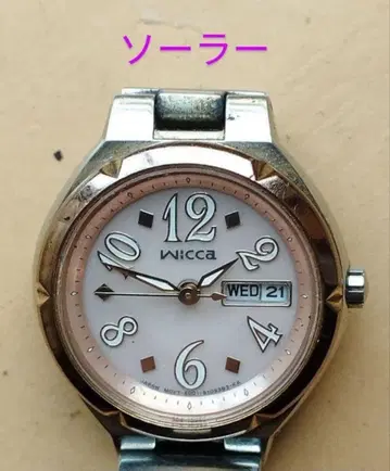 BE26 시티즌 위카 솔라 시계 작동품 요일 날짜 포함