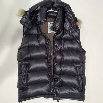 [ 새상품급 ] CAMP7 블랙 퍼 포함 다운 베스트 시크 스타일