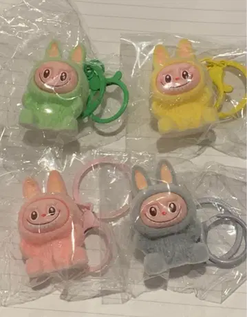 토끼 디자인 키링 4개 세트