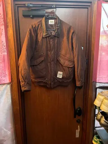 WudgeBoy 브라운 충전솜 블루종 L 사이즈