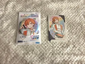 프로세카 감사제 시노노메 아키토 오로라 금박 캔뱃지 그리팅 카드