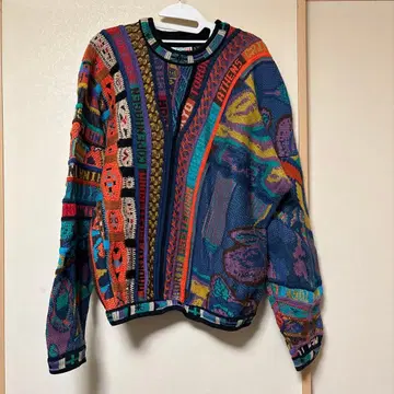 COOGI 컬러풀 집업 스웨터 S