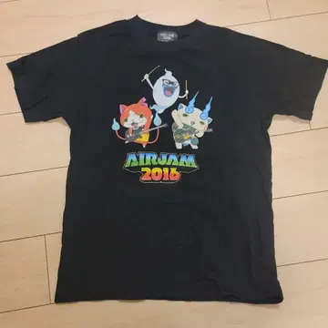 AIRJAM 2016 티셔츠 M 사이즈 블랙