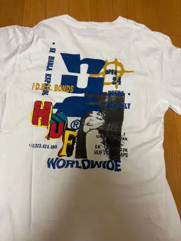 HUF 그래픽 T셔츠 화이트