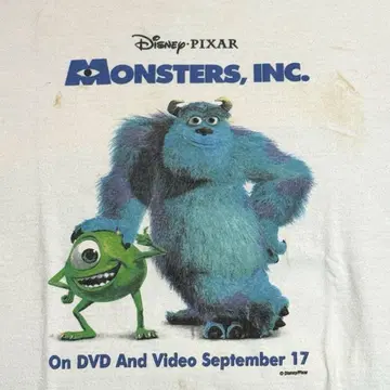 00s 당시물 Monsters inc 티셔츠 XL 몬스터즈 잉크