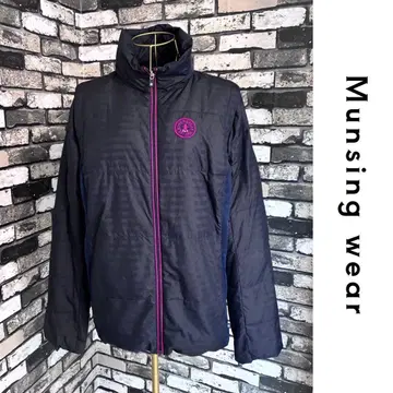 먼싱웨어 발수 패딩 자켓 소매 탈부착 가능 여성용 네이비 LL