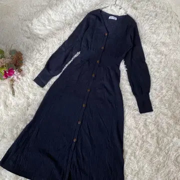 [ EMMEL REFINES / 유나이티드 애로우즈 ] 네이비 롱 원피스