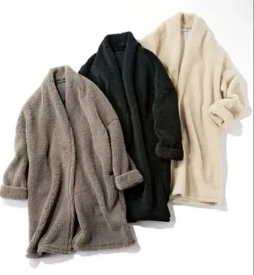 RANCLIC 보아 롱 코디 가디건