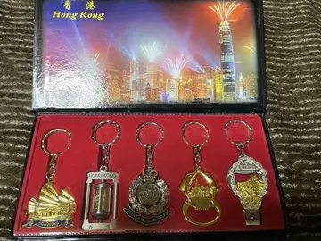 홍콩 키링 5개 세트 홍콩 여행 기념 키링