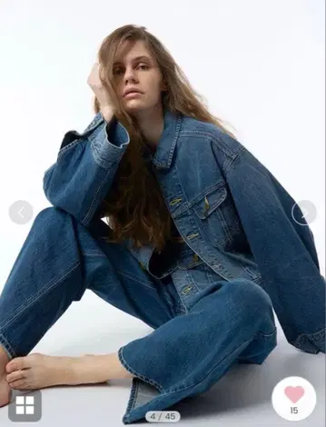 [ 시착만 한 상품 ] styling/ x Lee 데님 블루종