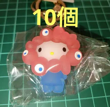 미야쿠미야쿠 클리어 키링 산리오 키티 10개