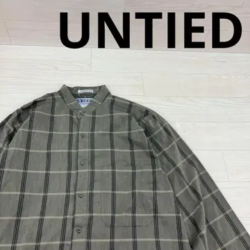 UNTIED 앤타이드 US 구제 의류 긴팔 밴드 카라 셔츠