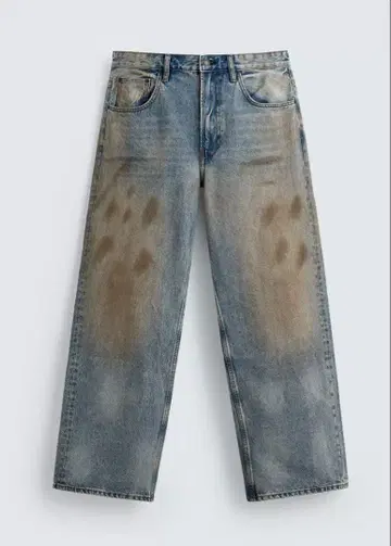 ZARA 빈티지 가공 배기 핏 청바지