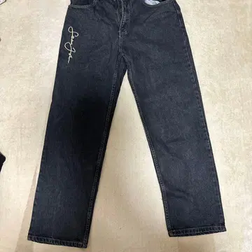 션 존 블랙 데님 팬츠