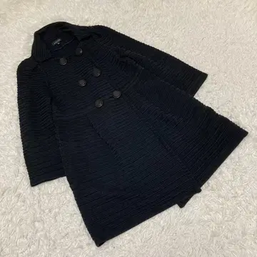 EPOCA 에포카 니트 코트 아우터 안감 없음 블랙 사이즈 40