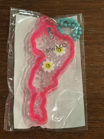 비와코 아크릴 키링 아이토 마가렛 스테이션 핑크 스카이블루