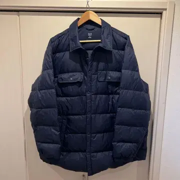 GAP XL 네이비 다운 자켓 셔츠