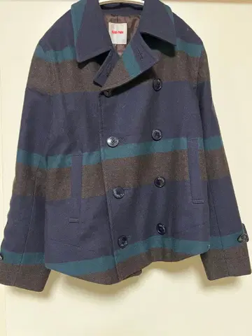 Ne-net 코트 네이비 스트라이프