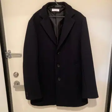 BEAUTY&YOUTH 네이비 체스터 코트 남성용