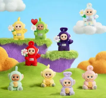 정품 텔레토비즈 옐로우 그린 꽃