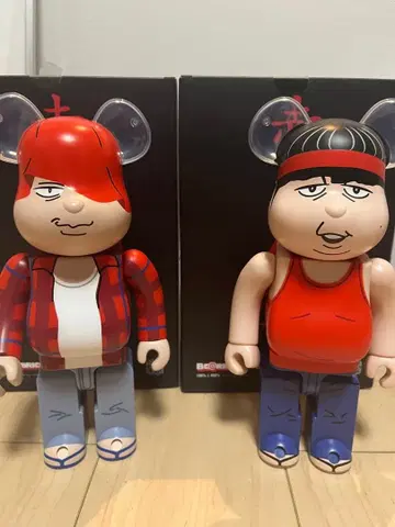 빨간 연필 베어브릭 오쨩 히쨩 2체 세트 400%만