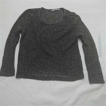 theory luxe 다크 그레이 긴팔 니트