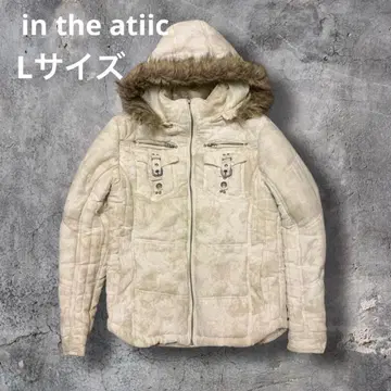 00s 다운 화이트 자켓 in the attic Y2K