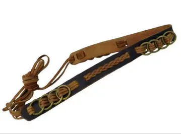 HTC 프린지 뜨개질 디자인 벨트 브라운 중고품