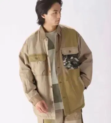 [UNSTUDIED] 패치워크 밀리터리 자켓