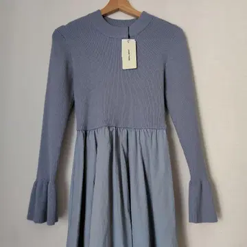 새상품 미사용 레스 빠세 리브 절개 원피스 원피스 38