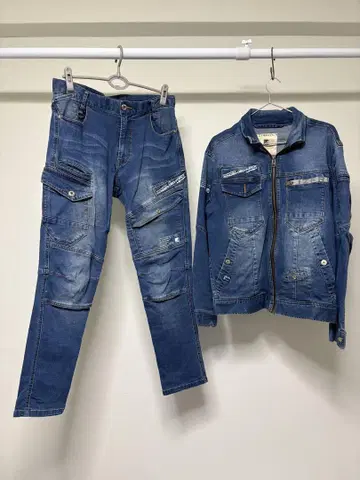 아이즈 프론티어 데님 자켓 팬츠 세트 사이즈 겉옷 LL 팬츠 88cm