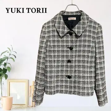zC18 [ M ] YUKI TORII 믹스 트위드 세레모니 자켓