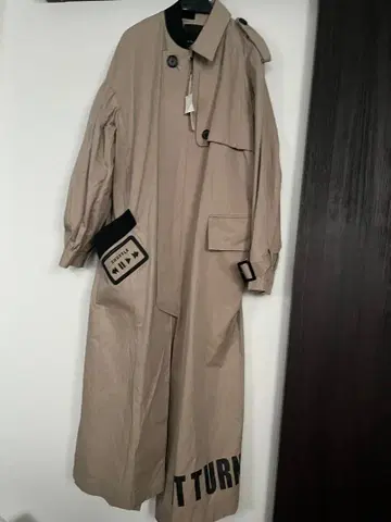 AULA AILA 밀리터리 롱 코트 포켓 비대칭 새상품