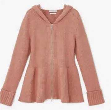 폭시 엔젤 헤어 코튼 플럼 후드티