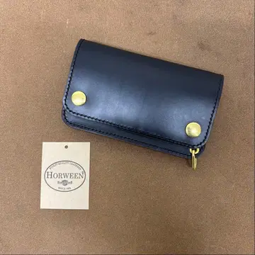 크롬 엑셀 트래커 지갑 미들 블랙 브라운 코어 3층 HORWEEN