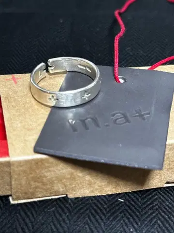 25SS ma+ 실버 반지 MA 크로스
