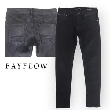 BAYFLOW SKINNY 베이플로우 데미지 블랙 스키니 데님 3(M)
