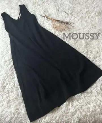 마우지*롱 니트 슬리브리스 원피스 블랙 겨울 귀여운 멋쟁이 V넥