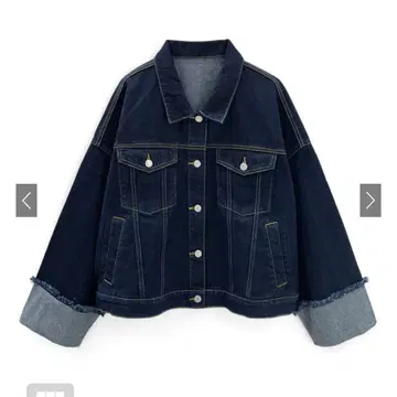 GRL 롤업 와이드 슬리브 데님 자켓[fo2087]