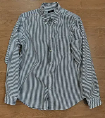 그린 레이블 릴랙싱 스트라이프 버튼다운 셔츠 M