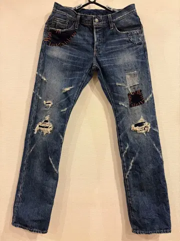 TMT 데미지 리페어 청바지 M 사이즈