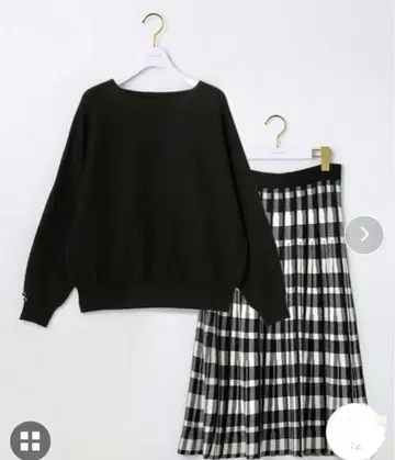 니트 스커트 셋업