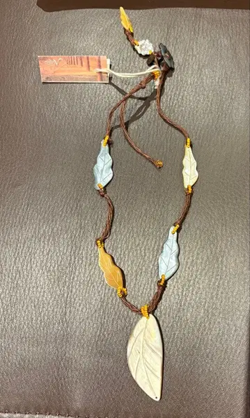 Nature 잎 모양 목걸이