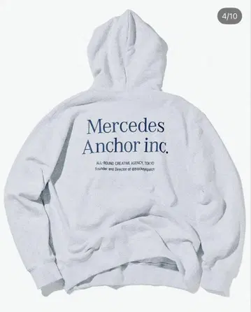 Mercedes Anchor inc. LOGO SWEAT HOODIE