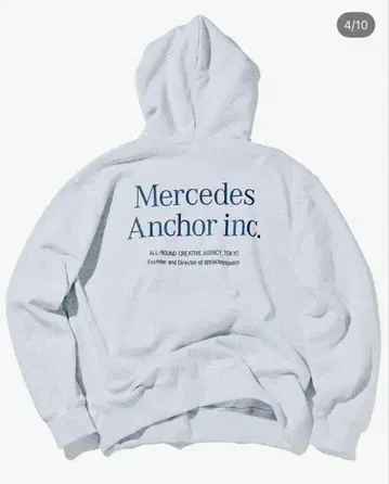 Mercedes Anchor inc. LOGO SWEAT HOODIE
