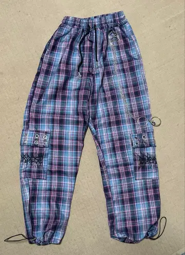 [VOLCAN&APHRODITE] 반지 x 체인 포함 체크 팬츠