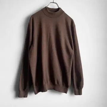 ~90s 이탈리아제 RAFFI 울 모크넥 니트 스웨터 멜란지