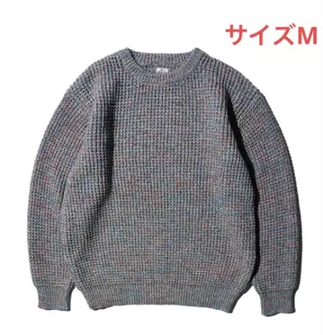 SUNNY SPORTS / WAFFLE MIX CREW SWEATER