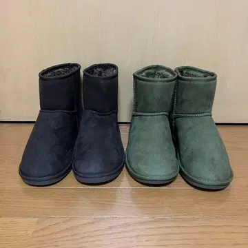 미사용 새상품 어그 부츠 브라운 그린 2켤레 세트 묶음 판매