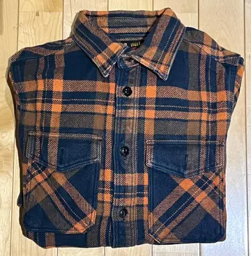 웨스 UES 엑스트라 헤비 플란넬 셔츠 Size1 오렌지